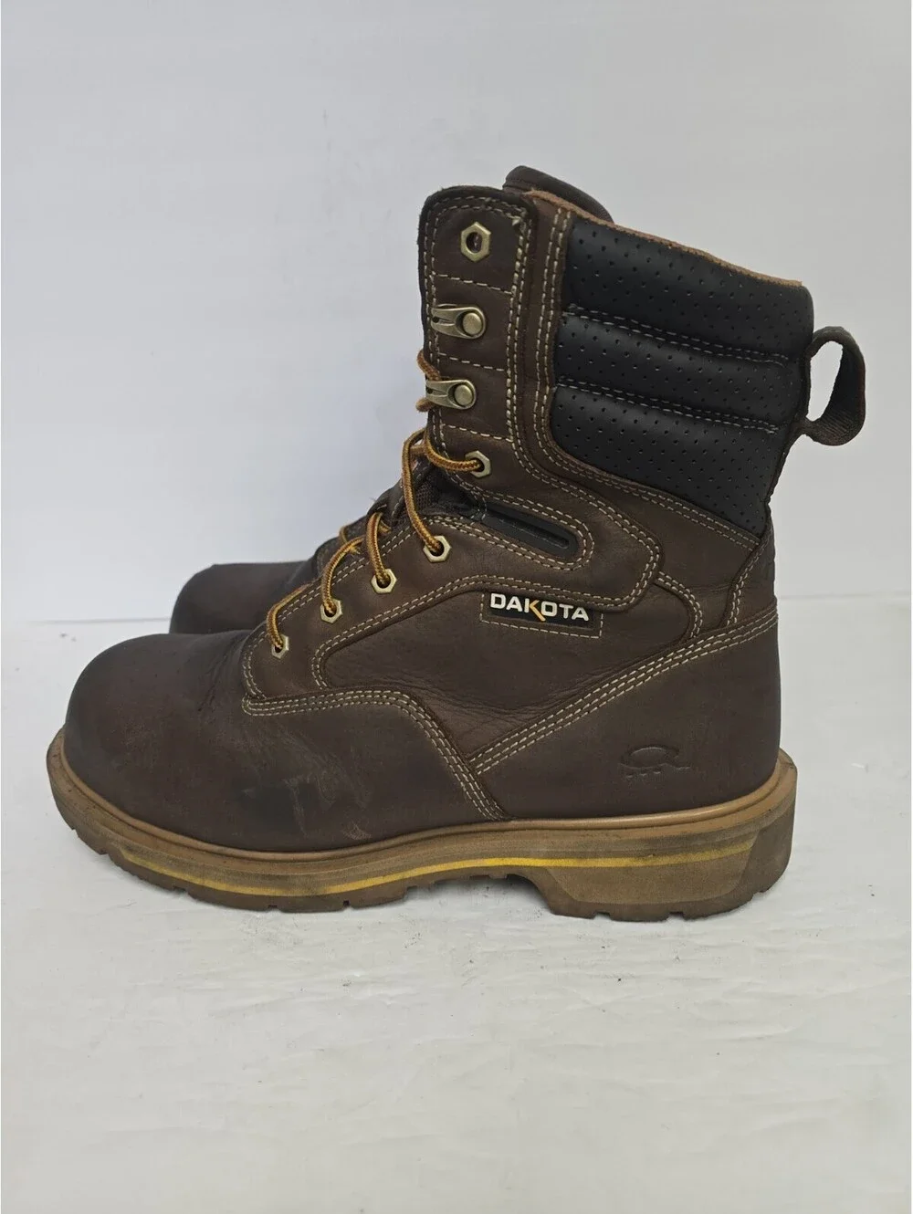 DAKOTA Men's 8517 Quad Comfort 8 Inch Steel Toe Composite Plate Work Boots 12W